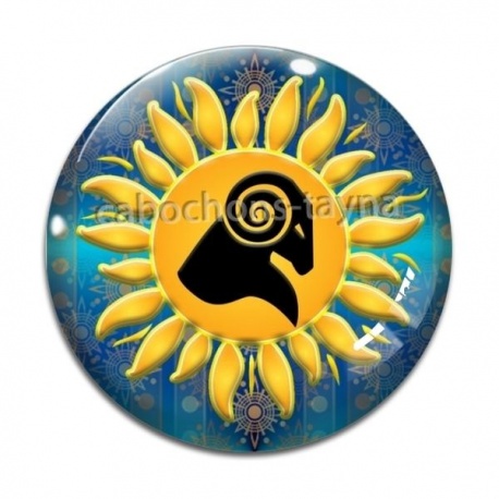 Cabochon Verre - signe astrologie