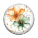 Cabochon Verre - fleur