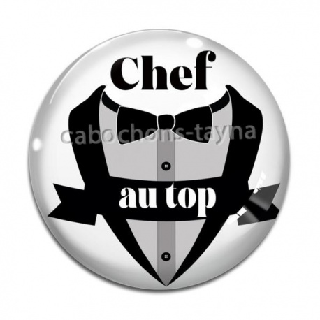 Cabochon Verre - chef au top