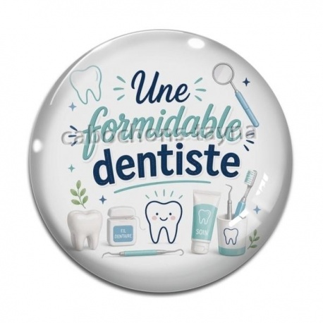 Cabochon Verre - une formidable dentiste