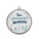 Pendentif Cabochon Argent - une formidable dentiste