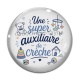 Cabochon Verre - une super auxiliaire de crèche