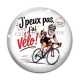 Cabochon Verre - j'peux pas j'ai vélo