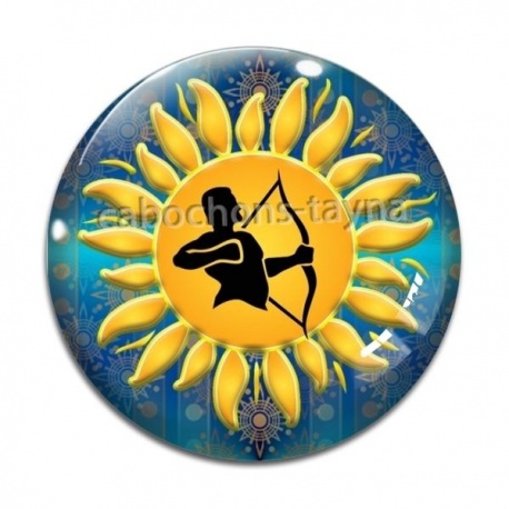 Cabochon Verre - signe astrologie