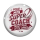 Cabochon Verre - pour mon super coach merci pour cette année