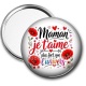Miroir de poche - maman je t'aime plus fort que l'univers