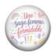 Cabochon Résine - une sage femme formidable