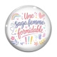 Cabochon Verre - une sage femme formidable