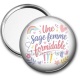 Miroir de poche - une sage femme formidable