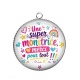 Pendentif Cabochon Argent - une super monitrice merci pour tout