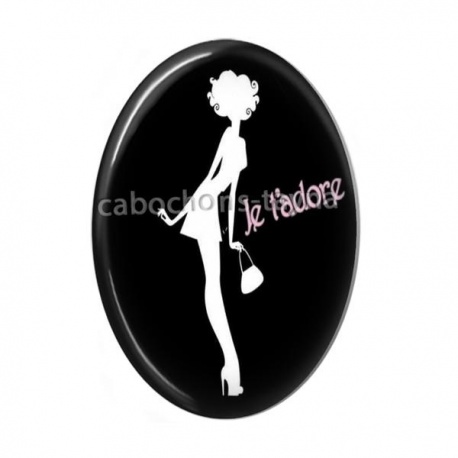 Cabochon Résine Ovale - pin up