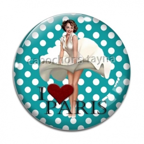 Cabochon Verre - pin up