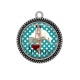 Pendentif Cabochon Argent - pin up