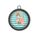 Pendentif Cabochon Argent - pin up