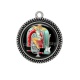 Pendentif Cabochon Argent - pin up
