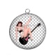 Pendentif Cabochon Argent - pin up
