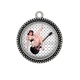 Pendentif Cabochon Argent - pin up