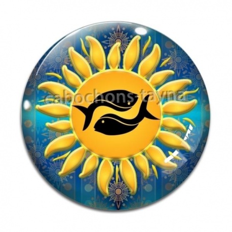 Cabochon Verre - signe astrologie
