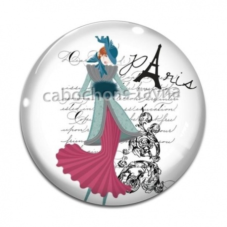 Cabochon Verre - femme à paris