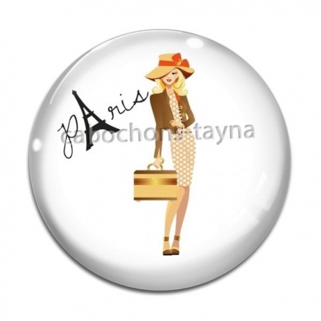 Cabochon Verre - femme à paris