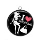 Pendentif Cabochon Argent - pin up