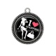 Pendentif Cabochon Argent - pin up