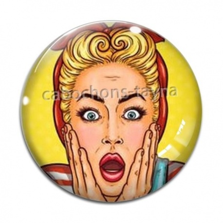 Cabochon Verre - femme