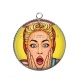 Pendentif Cabochon Argent - femme