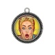 Pendentif Cabochon Argent - femme