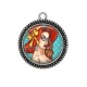 Pendentif Cabochon Argent - pin up