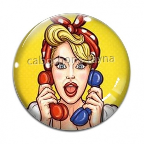 Cabochon Verre - pin up