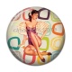 Cabochon Résine - pin up