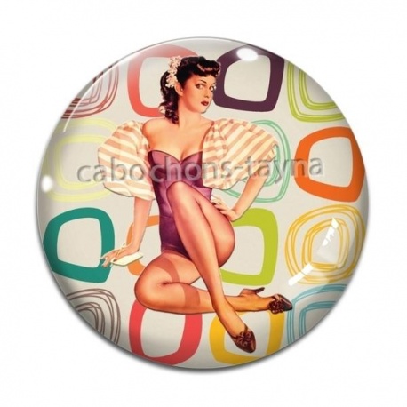 Cabochon Verre - pin up