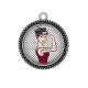 Pendentif Cabochon Argent - pin up