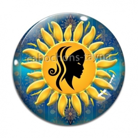 Cabochon Verre - signe astrologie