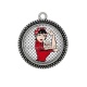 Pendentif Cabochon Argent - pin up
