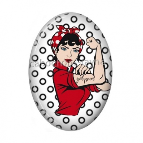 Cabochon Résine Ovale - pin up