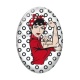 Cabochon Verre Ovale - pin up
