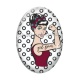 Cabochon Verre Ovale - pin up