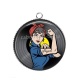 Pendentif Cabochon Argent - pin up