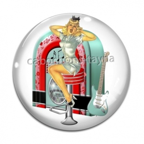 Cabochon Verre - pin up