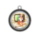 Pendentif Cabochon Argent - pin up