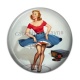 Cabochon Résine - pin up