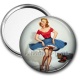 Miroir de poche - pin up