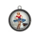 Pendentif Cabochon Argent - pin up