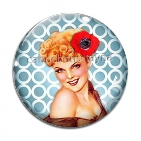 Cabochon Verre - pin up
