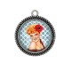 Pendentif Cabochon Argent - pin up