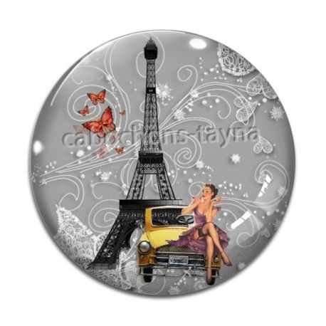 Cabochon Verre - pin up