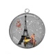 Pendentif Cabochon Argent - pin up