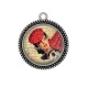 Pendentif Cabochon Argent - pin up